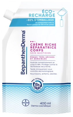 Bepanthen Derma Rig Reparationscreme til kroppen Øko-genopfyldning 400 ml