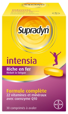 Supradyn Intensia Multivitamines Réduit la Fatigue 30 Comprimés à avaler