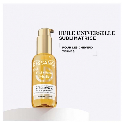 Dessange Extrême 3 Huiles Huile Universelle Sublimatrice Cheveux Ternes 110 ml