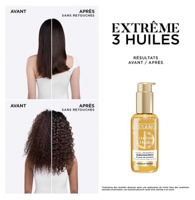 Dessange Extrême 3 Huiles Huile Universelle Sublimatrice Cheveux Ternes 110 ml