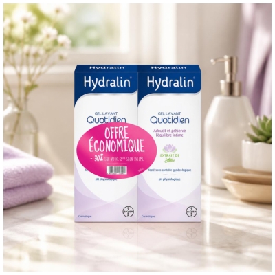 Hydralin Mildes Alltägliches Waschgel 2 x 400 ml Sonderangebot