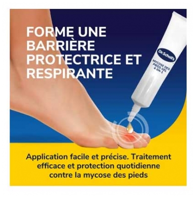 Scholl Traitement Mycose des Pieds Gel 4en1 10 ml