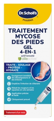 Scholl Traitement Mycose des Pieds Gel 4en1 10 ml