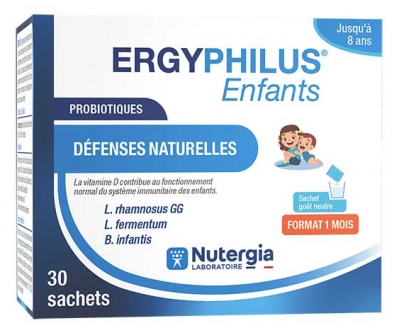 Nutergia Ergyphilus Enfants Probiotiques Défenses Naturelles 30 Sachets