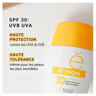 Etat Pur UV Drops Fluide Minéral Visage SPF30 30 g