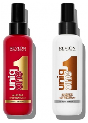 Revlon Professional UniqOne Traitement Capillaire Tout-En-Un 150 ml + Traitement Capillaire Tout-En-Un Parfumé Coconut 150 ml