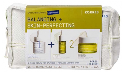 Korres Raisin de Santorin Trousse Équilibrer + Perfecteur de Peau
