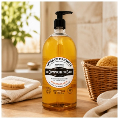 Săpun de Marsilia cu Unt de Shea Le Comptoir du Bain 1 L