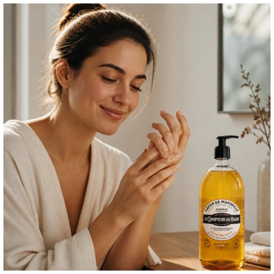 Săpun de Marsilia cu Unt de Shea Le Comptoir du Bain 1 L
