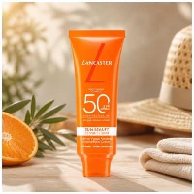 Lancaster Sun Beauty Crème Visage Minérale SPF50 50 g