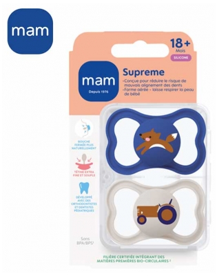 MAM 2 cuclji Supreme 18 mesecev in več - Model: Ovca in ptica