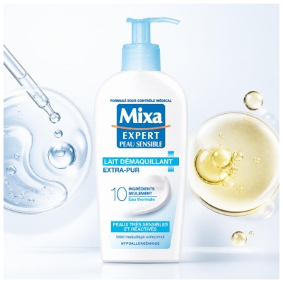 Mixa Ekstra-Ren Beroligende Make-upfjerner Mælk 200 ml