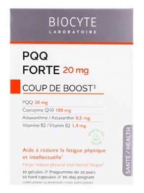 Biocyte PQQ Forte 20 mg Coup de Boost 10 Gélules
