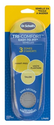 Scholl Semelles Tri-Comfort Easy-to-Fit Femme 1 Paire