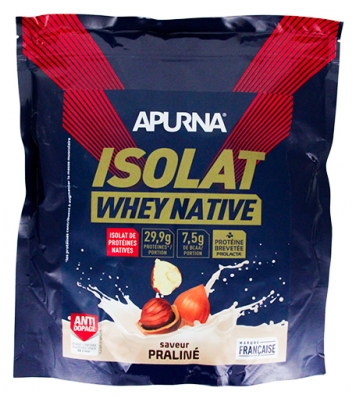 Apurna Isolat Whey Native 720 g - Saveur : Praliné