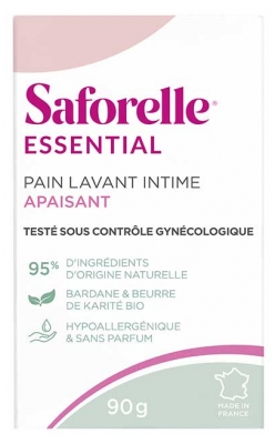 Saforelle Essential nomierinošs intīmās mazgāšanas ziepju gabaliņš 90 g