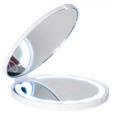 Plic Miroir LED Rechargeable - Couleur : Blanc