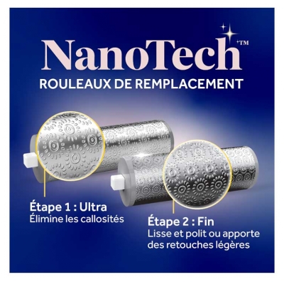 Scholl Pedi Perfect 2 Recharges Râpe Électrique Nano Tech