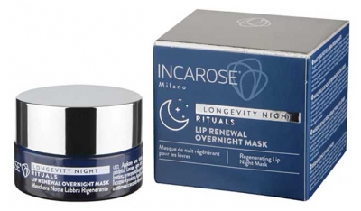 Incarose Longevity Night Rituals Masque de Nuit Régénérant pour les Lèvres 15 ml