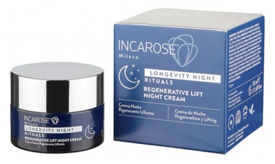 Incarose Longevity Night Rituals Crème de Nuit Régénérante et Liftante 50 ml