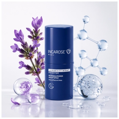 Incarose Longevity Night Booster Stick de Nuit au Rétinol 14 g