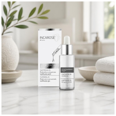 Incarose Pure Solutions Caféins 2% Fluide Actif Concentré Tonifiant Yeux 15 ml