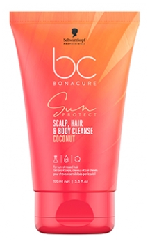 Schwarzkopf Bonacure Sun Protect Gel de curățare pentru corp, păr și scalp 100 ml