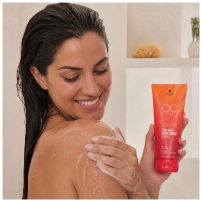 Schwarzkopf Bonacure Sun Protect Gel Lavant Corps Cheveux et Cuir Chevelu 200 ml