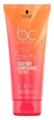 Schwarzkopf Bonacure Sun Protect Gel de spălare pentru corp, păr și scalp 200 ml