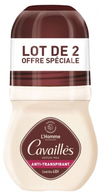 Rogé Cavaillès Absorb+ 48H Men Deodorant Roll-On 2 x 50ml