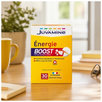 Juvamine Énergie Boost 30 tyggetabletter