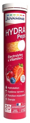 Juvamine Hydra Peps 20 Comprimés Effervescents - Arôme : Fruits rouges