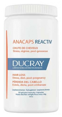 Ducray Anacaps Reactiv Chute de Cheveux Réactionnelle 90 Capsules