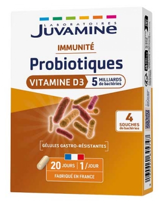 Juvamine Probiotici Vitamina D3 Immunità 20 Capsule