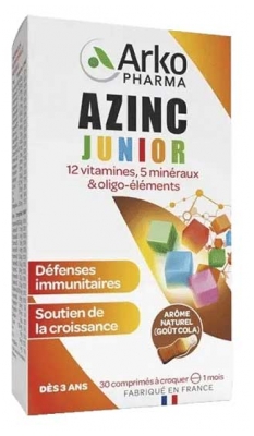 Arkopharma Azinc Vitalität Junior 30 Kautabletten - Geschmack: Cola