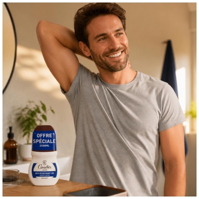 Rogé Cavaillès Deodorant Absorb+ Herren 48H Pack von 2 x 50 ml