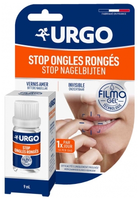 Urgo Filmogel Stop Ongles Rongés Vernis Amer et Invisible 9 ml