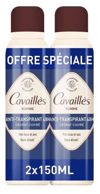 Rogé Cavaillès Deodorante Absorb+ Uomo 48H Lotto di 2 x 150 ml