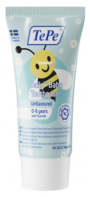 TePe Daily Baby Dentifrice Quotidien Non Aromatisé 0-6 ans 50 ml