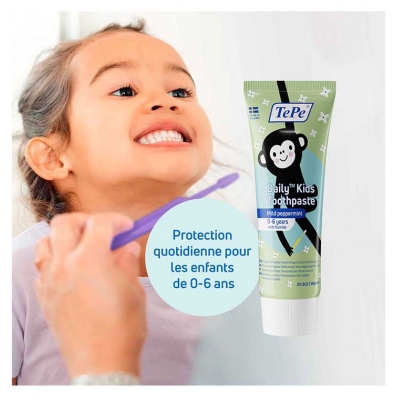 TePe Daily Kids Dentifrice Quotidien Menthe Douce 0-6 ans 75 ml