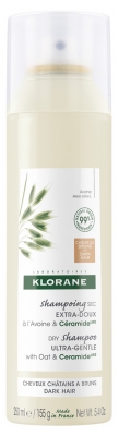 Klorane Kuivashampoo Erittäin Miedolla Kauramaidolla Spray 150 ml - Tyyppi: Ruskeat hiukset