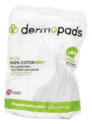 Dermopads Dischete Rectangulare din Bumbac Bio 180 bucăți
