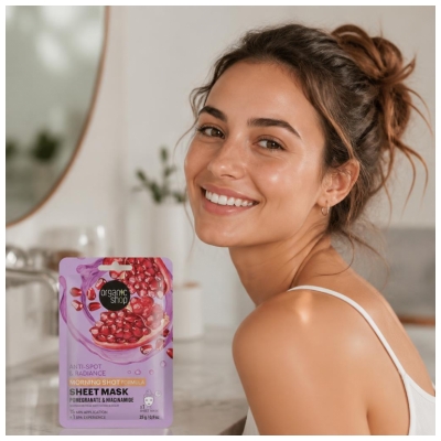 Organic Shop Morning Shot Anti-Flecken & Glow Tuchmaske