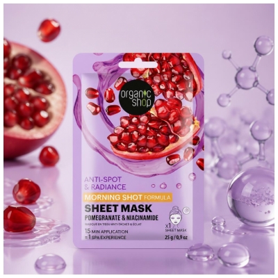 Organic Shop Morning Shot Anti-Flecken & Glow Tuchmaske