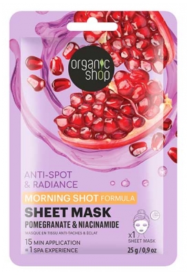 Organic Shop Morning Shot Masque en Tissu Anti-Taches & Éclat