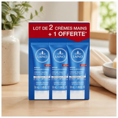 Laino Cremă de Mâini Uscate până la Deteriorate Set de 3 x 50 ml, inclusiv 50 ml Gratuit