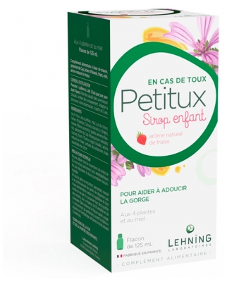 Laboratoires Lehning Petitux Sirop Enfant 125 ml