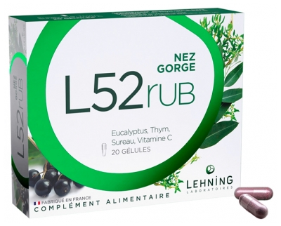 Laboratoires Lehning L52 Rub Nez Gorge 20 Kapsułek