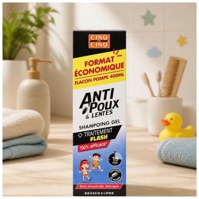 Cinq sur Cinq Shampoing Gel Anti Poux & Lentes 400 ml