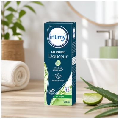 Intimy Gel Intime Douceur+ Extrait d'Aloe Vera 70 ml